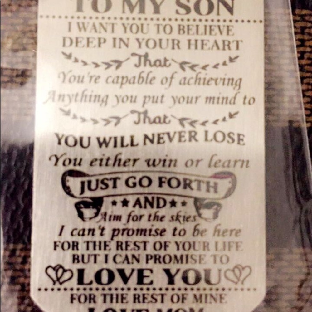 To son love mom necklace